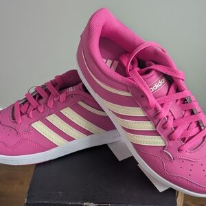 adidas Women’s Hoops 4.0 Lucid Pink White Sneaker Athletic Shoe JR6713 Size 7.0